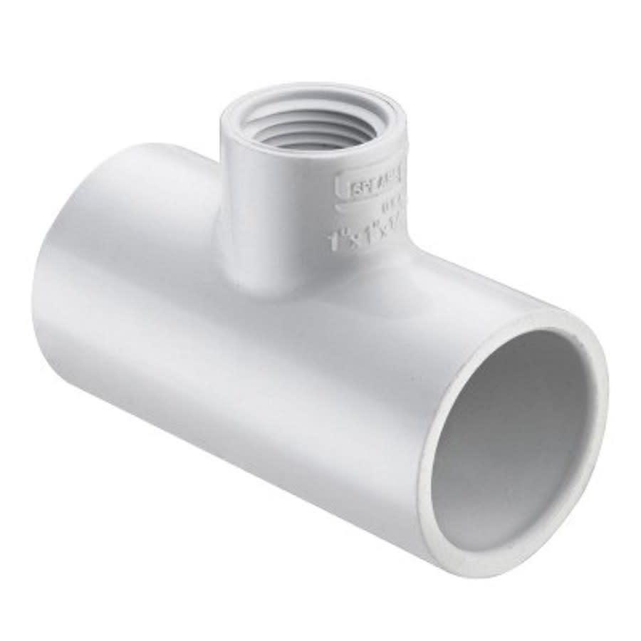 Tee, 2 x 1-1/2 in, Socket x FNPT, SCH 40/STD, PVC