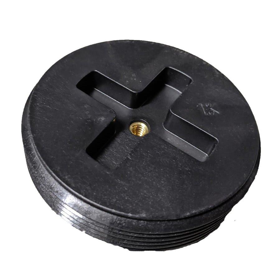 DWV Countersunk Plug, 6 in, MNPT, Polypropylene