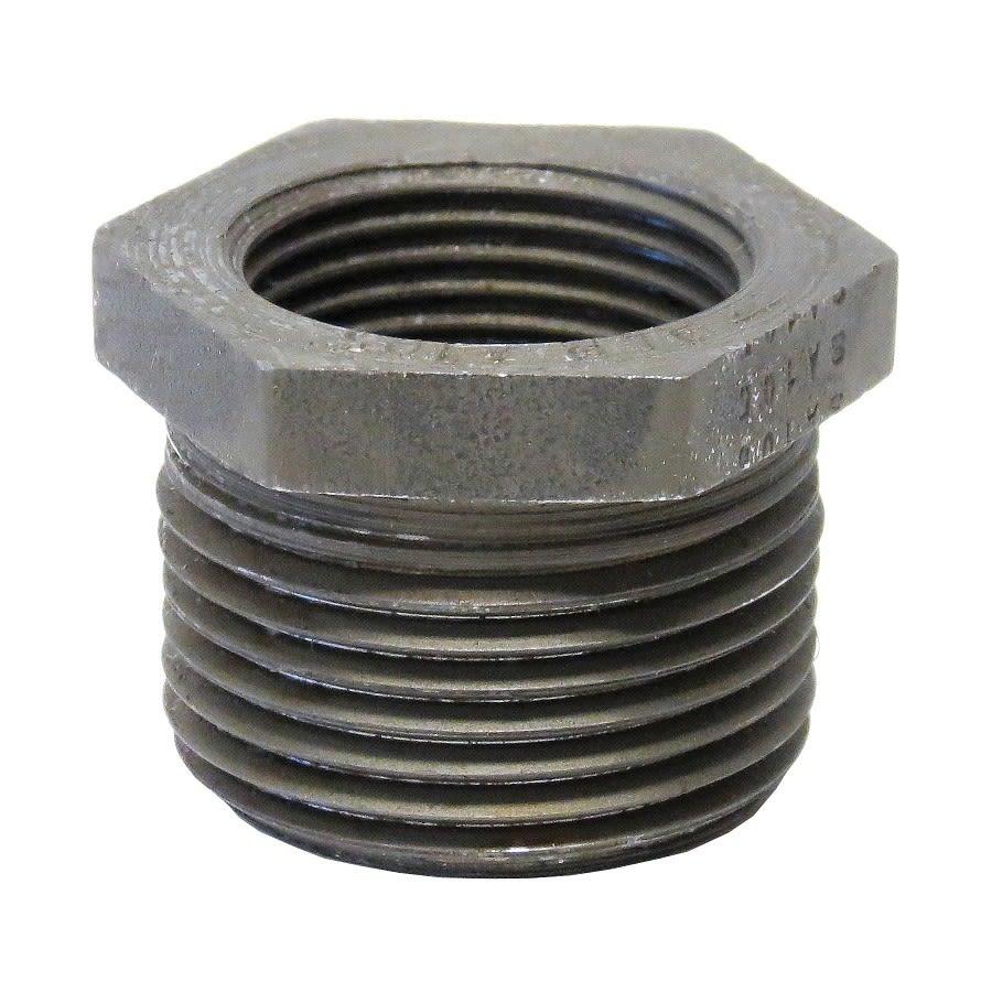 Hex Head Bushing, 1 x 1/2 in, MNPT X FNPT, SCH 80/XH, Forged Steel, 3000 lb