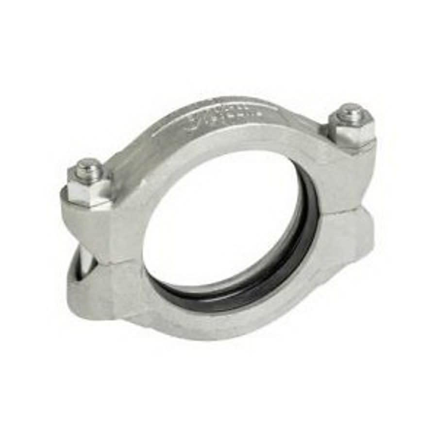 Rigid Coupling, 8 in, Groove, Ductile Iron, Galvanized