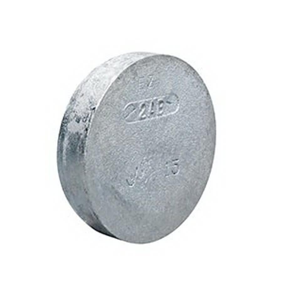 Cap, 2-1/2 in, Groove, Ductile Iron, Galvanized
