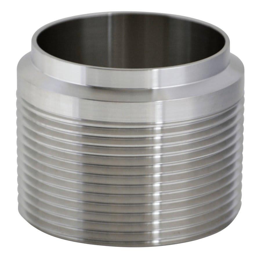 Male Adapter, 2 in, Butt Weld x MNPT, 304/304L Stainless Steel