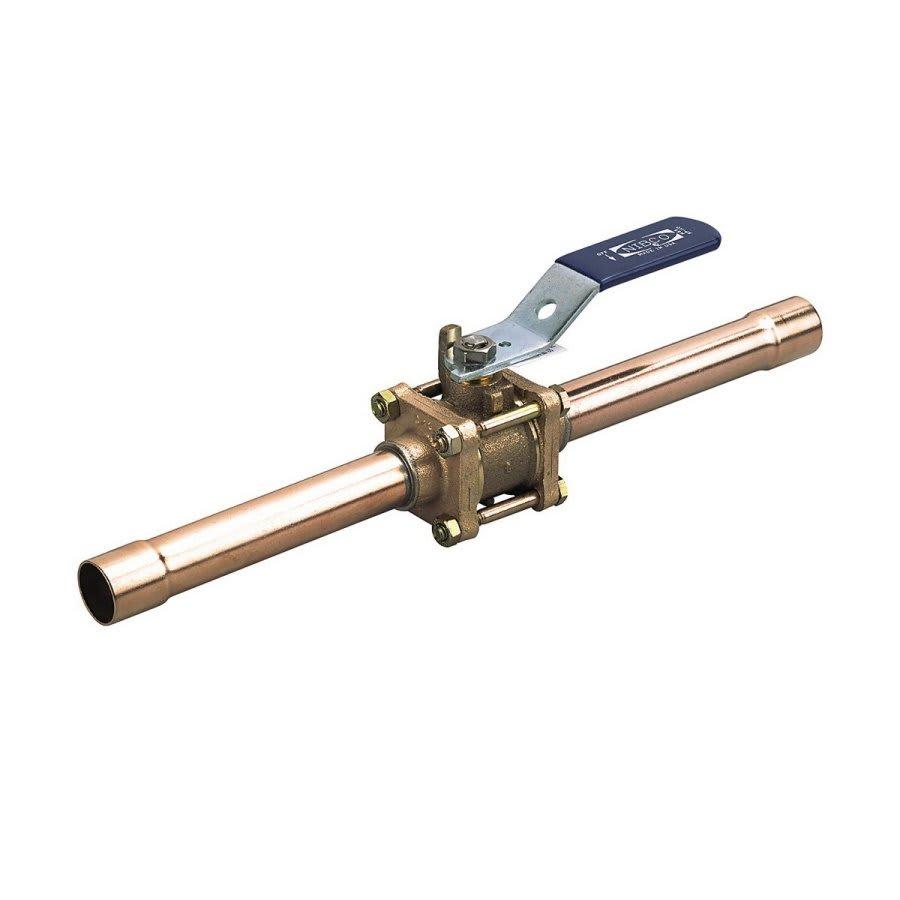 3-Piece Ball Valve, 2 in, C, Full Port, Stainless Steel Ball, Bronze