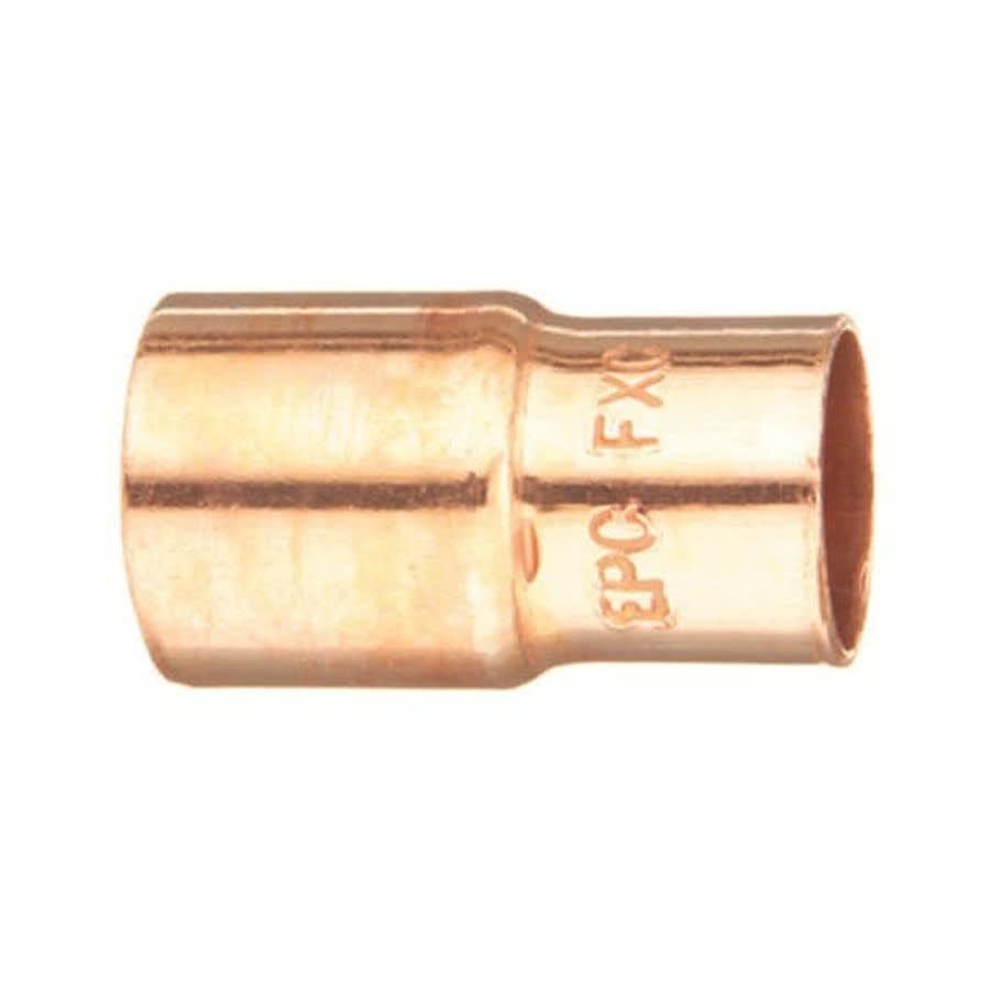 Bushing, 3/4 x 3/8 in, Fitting x C, Cleaned & Bagged Copper
