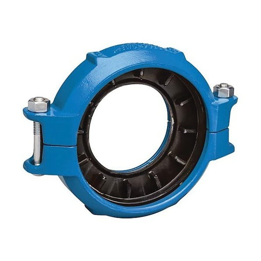 Rigid Coupling, 3 x 2-1/2 in, Groove, Ductile Iron, Enamel Painted
