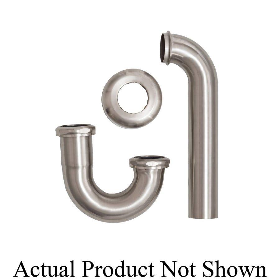Tubular P-Trap, 1-1/2 in, 17 ga, Satin Nickel