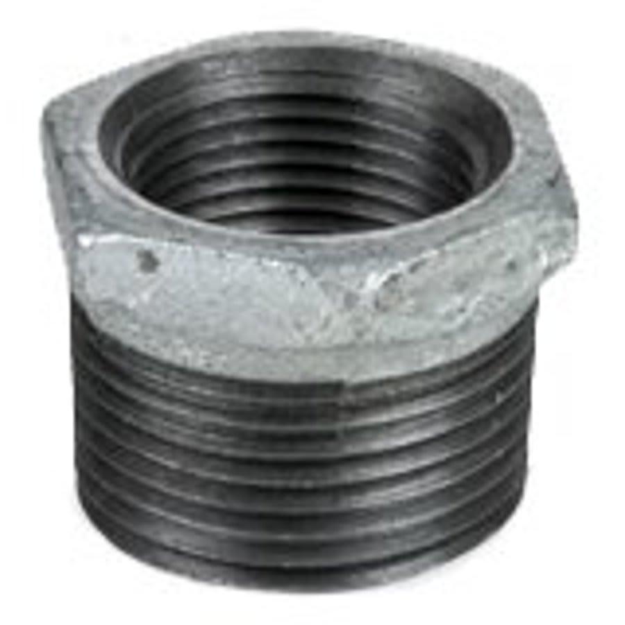 Hex Head Bushing, 1 x 1/2 in, MNPT x FNPT, 150 lb, Malleable Iron, Galvanized