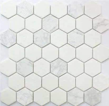 CARRARA HEXAGON 12X12 MOSAIC