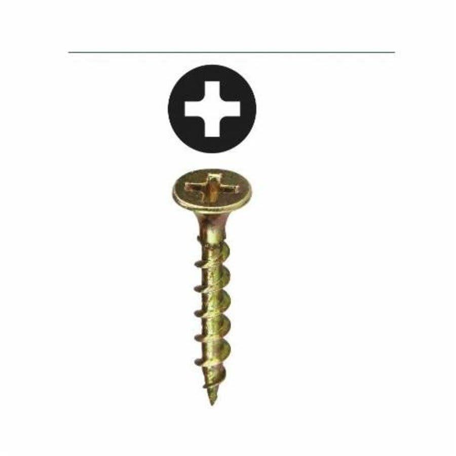 Drywall Screw, #6, 2 in L, Phillips Drive, Plain