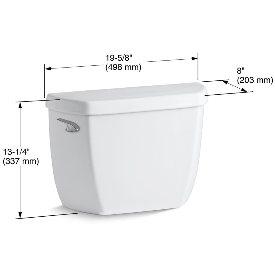 1.28 Gpf Toilet Tank with Class Five Flushing Technology from the Wellworth Series