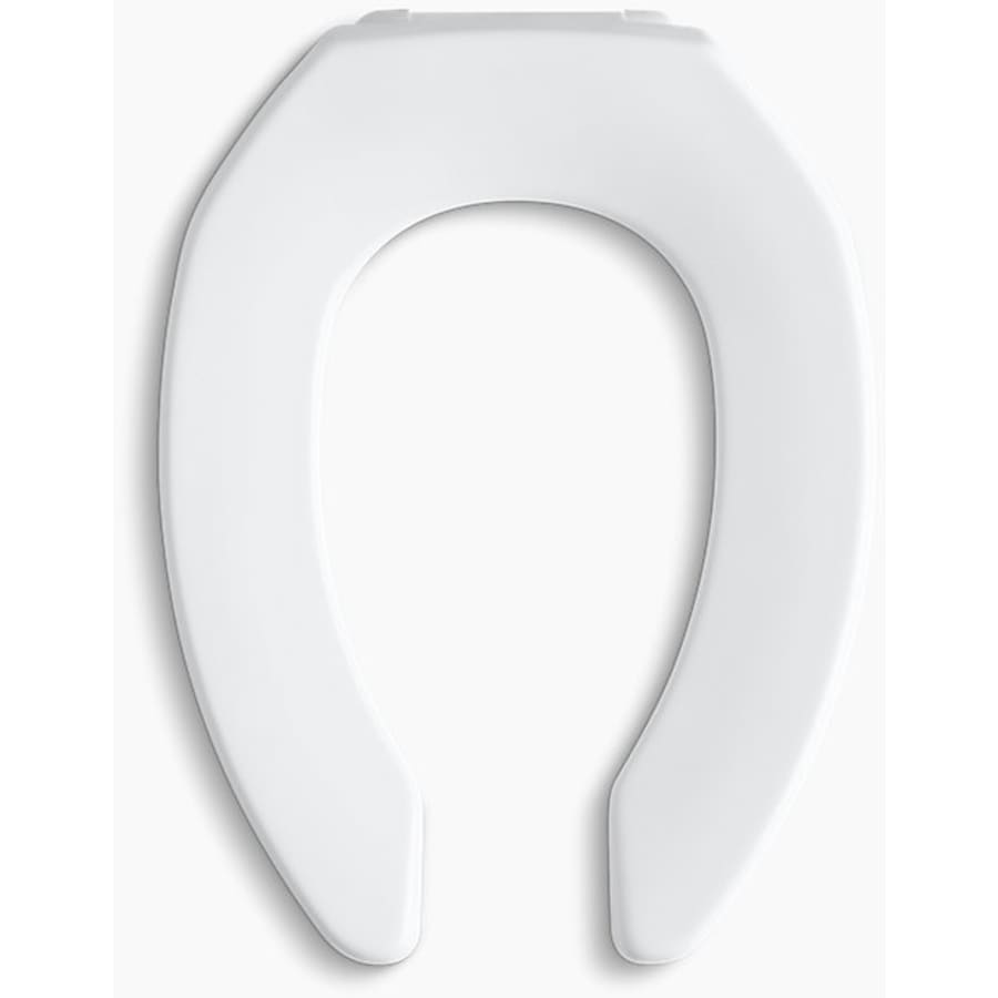 Lustra Elongated Open-Front Toilet Seat with Check Hinge