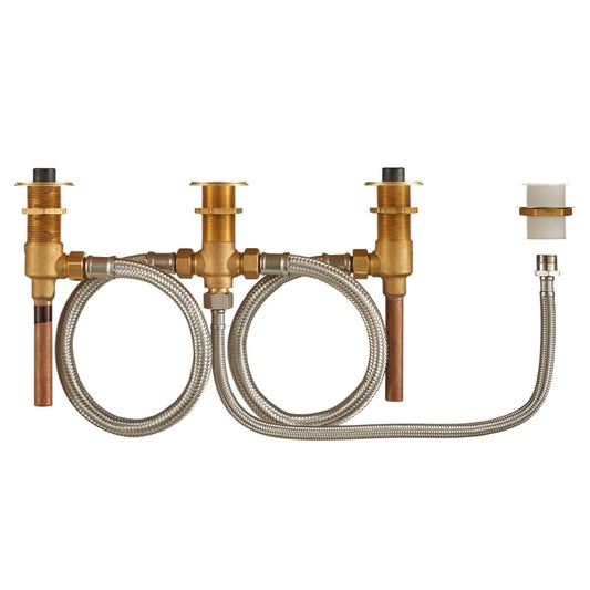 Flash Roman Tub Rough-In Valve Body with 1/2" Sweat Connection and Hand Shower Rough-In Kit