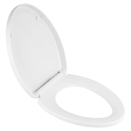 Elongated Closed-Front Toilet Seat with Slow Close and Duroplast