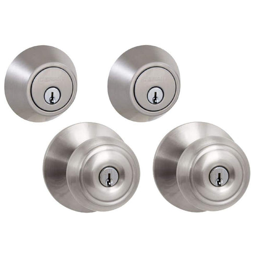 Defiant Brandywine Stainless Steel Single Cylinder Keyed Entry Project Pack
