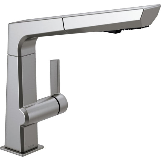Pivotal 1.8 GPM Single Hole Pull Out Kitchen Faucet with DIAMOND SealÂ® and Touch-CleanÂ® Technology