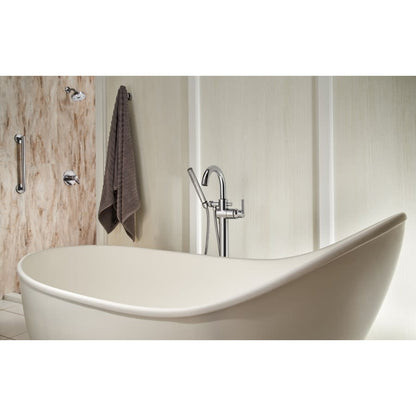 24" Grab Bar with Concealed Mounting, Contemporary Modern Design
