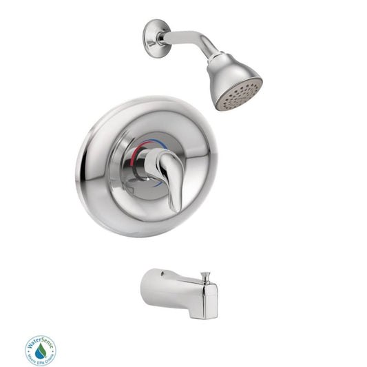 Posi-Temp Pressure Balanced Tub and Shower Trim with 1.75 GPM Shower Head and Tub Spout from the Chateau Collection (Valve Included)