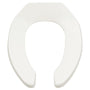 Elongated Toilet Seat with Open Front