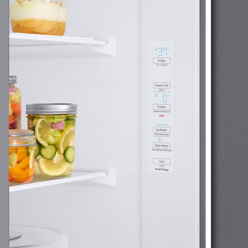 28Cuft Sxs Refrigerator With Ice Maker Stainless Steel